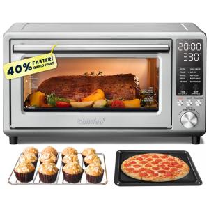 Forno Elétrico de Bancada com 24 Litros de Capacidade e Função AirFyer, 110V 1750W, COMFEE, Prata