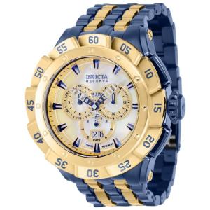 Relógio masculino Invicta Ripsaw Swiss Ronda 5050.C calibre com mostrador madrepérola , ouro, azul escuro 38799