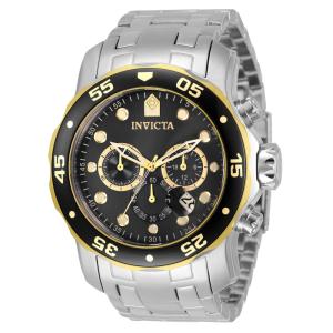 Relgio masculino Invicta profissional em ao inoxidvel - 48 mm de dimetro.