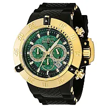Relógio Masculino Subaqua Noma III, Invicta ZG38999, Preto, Dourado e Verde