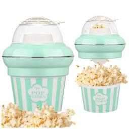 PIPOQUEIRA ELÉTRICA MAISON HUIS, 1100W Air Popper com Duplos Baldes, Sem Óleo, Pipoca Pronta em 2 Minutos, Capacidade de 5 Litros