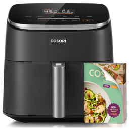 Fritadeira Elétrica Air Fryer 6 Litros com 9 Funções e 5 Velocidades, 110V 1725W, COSORI, Preta