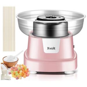 Vintage Máquina de Algodão Doce Elétrica Profissional e à Prova de Respingos, 110v, XVOLT G400 PINK., Rosa