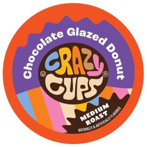 Cápsulas de Café Sabor Donut com cobertura de chocolate 80u, CRAZY CUPS, Marrom