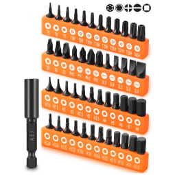 Kit Brocas de Chaves 49 Peças, AEJ, Laranja