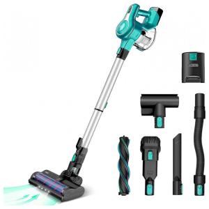 INSE Aspirador de Pó sem Fio 10 em 1 Potente 265W 23kpa até 45 Min de Ação, 110V, Azul