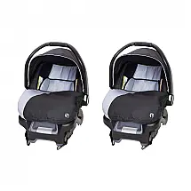 Cadeirinha Baby Trend Ally Cinza Kit 2 Unidades para Recém-nascidos até 15,9 kg com Capa Extra