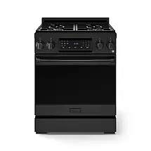 Fogão a gás GLP profissional 76cm Thor Kitchen Gordon Ramsay preto painel touch basculante convecção grelha contínua 129L 110V