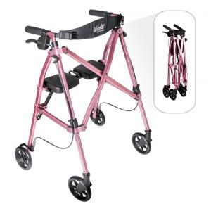 Andador Adulto Idoso com Assento, Suporta até 113 quilos, Roxo, ABLE LIFE COMFORTABLY INDEPENDENT 4250 RR, Violeta