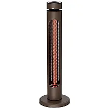 Aquecedor Portátil de Jardim Elétrico Infravermelho 1500W 8 Níveis de Calor 8H Timer à Prova d'Água IP65, Marrom,Sundate
