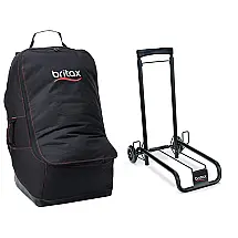 Bolsa de Viagem Britax para Cadeirinha com Carrinho de Rodas e Alças Estilo Mochila Resistente à Água