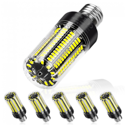 Lâmpadas LED tipo milho 30W 6 unidades, equivalentes a 300W, 3520 lúmens super brilhantes, luz diurna 6000K, base E26/E27