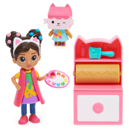 Estúdio de Arte da com 5 Acessórios para Crianças a partir de 3 Anos, GABBYS DOLLHOUSE 6062022, Rosa