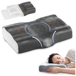 Travesseiro Ortopédico com Memória Ergonômica 50 x, 1 UN, ELVIROS, Cinza