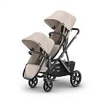 Carrinho UPPAbaby Vista V3 Cinza Melange 4-em-1 Sistema Modular Recém-nascido a 22,7 kg