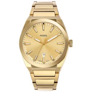 Relógio Masculino Analógico de Quartzo com Pulseira de Aço Inoxidável, Fossil FS5965, Dourado