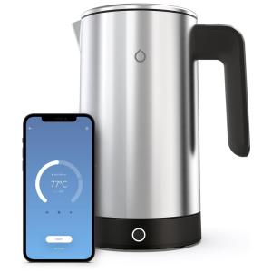 US Chaleira Elétrica 2L, com Controle de Temperatura e Aço Inoxidável, 1200W, 110v, SMARTER SMKET01, Cinza