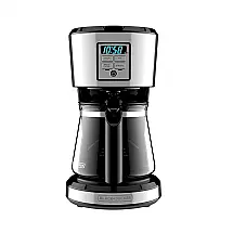 Cafeteira Elétrica Programável Decker 2.8L em Aço Inoxidável com Painel Digital, 110v, BLACK CM1231S, Prateado