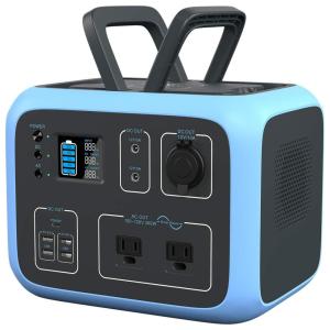 BLUETTI AC50S Gerador de Energia Solar Portátil a Bateria de Lítio 500Wh com 2 Tomadas AC, 4 USB DC, Azul