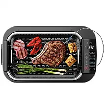 Churrasqueira Grill Elétrica até 2 Porções com Chapa Antiaderente e Controle de Temperatura, 110V 1500W, Chefman, Preta
