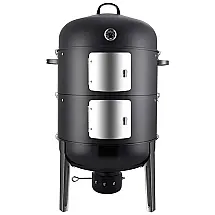 Churrasqueira a Carvão Portátil e Compacto serve até 8 Pessoas, REALCOOK, Preto