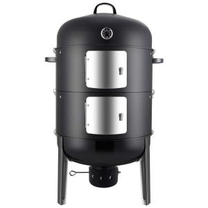 Churrasqueira a Carvão Portátil e Compacto serve até 8 Pessoas, REALCOOK, Preto