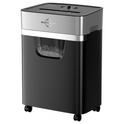 Triturador de Papel BONSEN 14 Folhas para Casa e Escritório, Corte Cruzado Resistente com Cesto de 20 Litros, Silenciosa para CDsCartões de