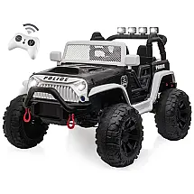 Carro Elétrico Infantil Jeep Off-Road Azul 24V, 2 Lugares, Controle Remoto, Luz LED, Pneus EVA e Buzina