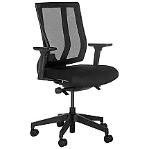 Cadeira de Escritório Ergonômica Giratória com Apoio de Braços, Suporte Lombar Ajustável e Apoio de Cabeça, VARI, Cinza