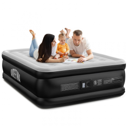 Colchão de Ar Airefina Queen com Bomba Integrada, Confortável Colchão Inflável Queen com Bolsa de Transporte para Casa ou Visitas