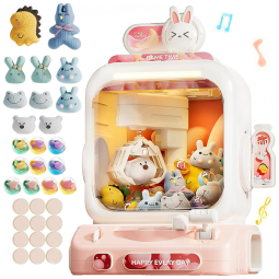 Mini Máquina de Garra Infantil LFACHTER Rabbit com Música e Prêmios, Brinquedo Eletrônico para Crianças 3+