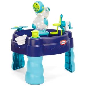 Mesa de Água 3 em 1 com Acessórios e Bolhas de Sabão para Crianças de 2 a 6 Anos, LITTLE TIKES 656033M, Azul