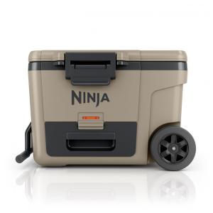Caixa Térmica com Rodas Ninja FrostVault 42 L Bege Gaveta Dry Zone Isolada