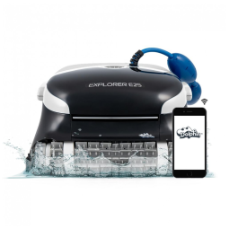 Robô Aspirador para Piscinas Dolphin Explorer E25, Preto, Conectividade Wi-Fi, Escova para Limpeza de Linha d’Água, Modelo 2025, Cabo 15m﻿