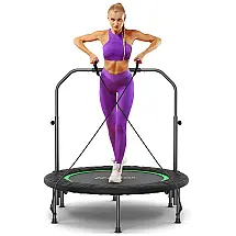 ANCHEER Cama Elastica com Almofada de Segurança para até 100 kg, Preto