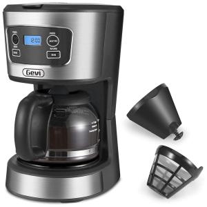 Gevi Cafeteira Programável 750 mL com Desligamento Automático, 110V, Prata