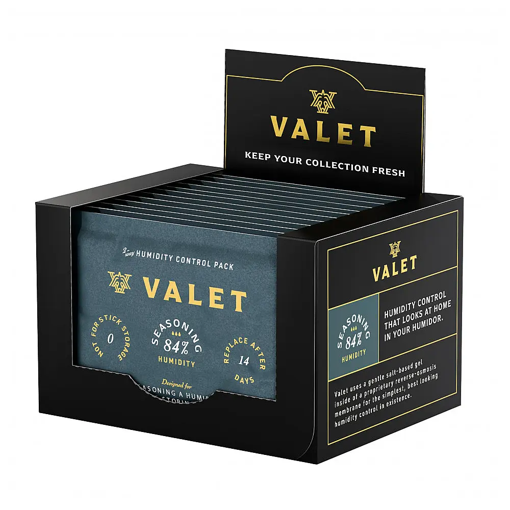 Pacotes Controle Umidade Valet 84% para Humidificação de Containers de Madeira 12 Unidades 60g