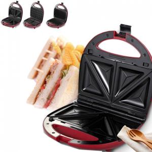 AASDF Sanduicheira de aço inoxidável 3 em 1 de Aço Inoxidável