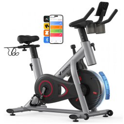 Bicicleta de exercício. Bicicleta estacionária com pasta de freio com aplicativo exclusivo. BIIXA BIIXA ROUM Indoor