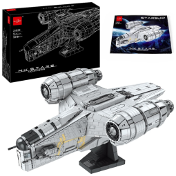 Kit de Construção Nave Starship Toys The Razor Crest com 5018 Peças para Adultos, WLOXBKF 21023, Cinza