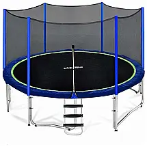 Zupapa Trampolim Infantil 2,44m com Rede Segurança e Aro de Basquete - Capacidade 193kg, Ideal para Quintal
