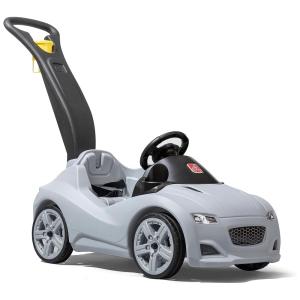 Carrinho de Passeio Infantil com Cinto de Segurança e Buzina para Crianças de 1 a 4 Anos de Idade, Step2, Cinza