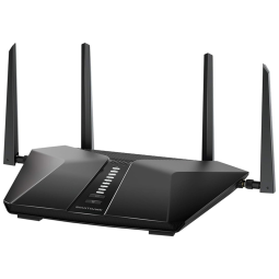 Nighthawk AX4200 Roteador Wi Fi Vel 4.2 Gbps 20 Aparelhos Área 185m2, NETGEAR RAX43 100NAS, Preto