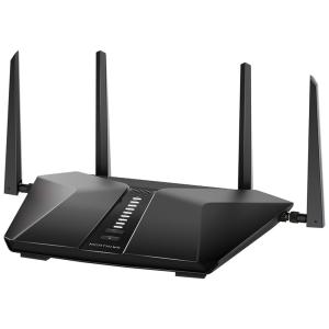 Nighthawk AX4200 Roteador Wi Fi Vel 4.2 Gbps 20 Aparelhos Área 185m2, NETGEAR RAX43 100NAS, Preto