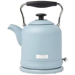Chaleira Elétrica Retro de 1.5L, Aço noxidável, 110v, HADEN 75025, Azul