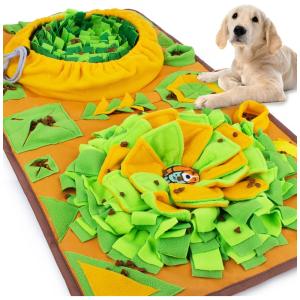 Tapete Interativo de Alimentação para Cães, ótimo para Alivio de Estresse, AWOOF, Laranja