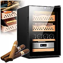 Humidor Eletrônico PPOIUYK 50L Preto Inteligente Controle Temperatura Umidade 240V
