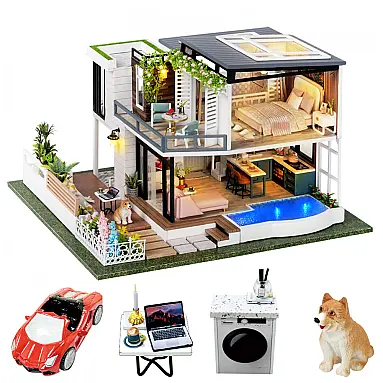 Casa em Miniatura Realista com
