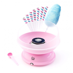 Máquina de Algodão Doce Elétrica Profissional com 1 Colher de Açúcar e 8 Cones de Algodão, 110v, COTTON CANDY EXPRESS CC1000, Rosa