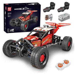 Kit de Construção Carro Off Road RC com 708 Peças e Controle Remoto para Crianças e Adultos, Mould King 18019, Vermelho